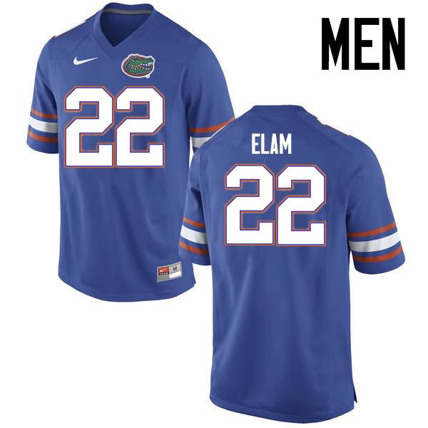 NCAA Florida Gators Matt Elam Men's #22 Nike Blue Stitched Authentic College Football Jersey RIO5764JK